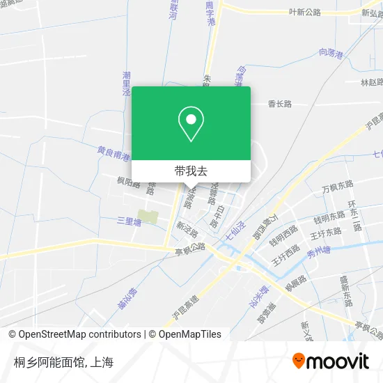 桐乡阿能面馆地图