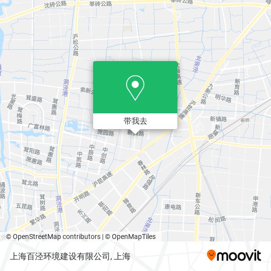 上海百泾环境建设有限公司地图