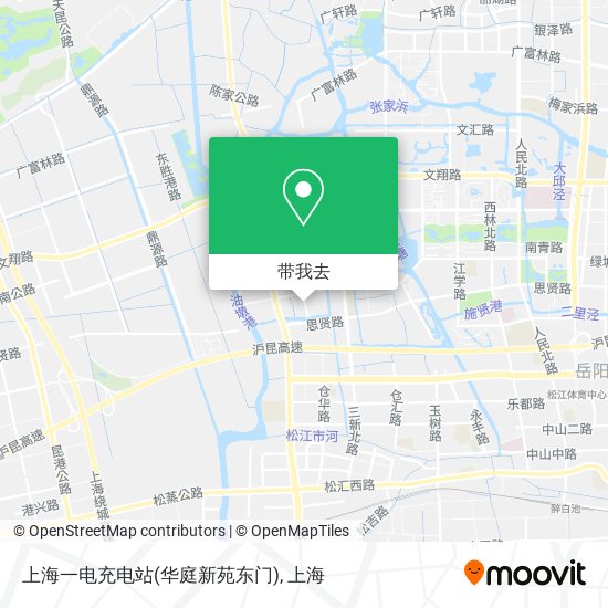上海一电充电站(华庭新苑东门)地图