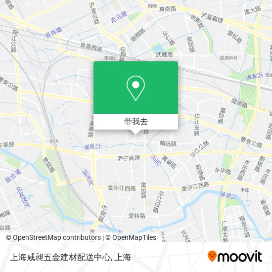 上海咸昶五金建材配送中心地图