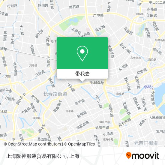 上海阪神服装贸易有限公司地图