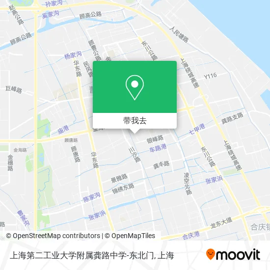 上海第二工业大学附属龚路中学-东北门地图