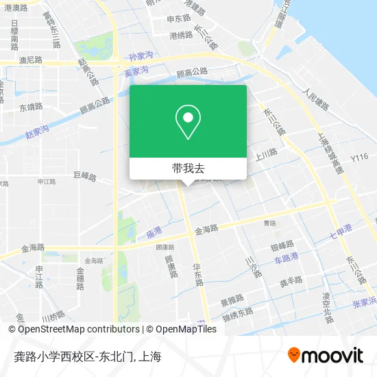 龚路小学西校区-东北门地图