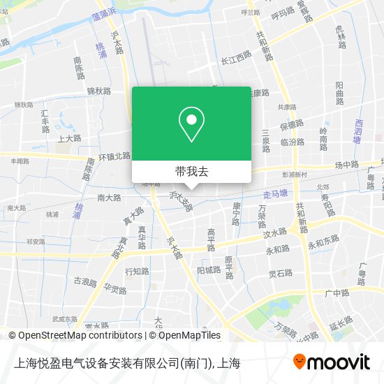 上海悦盈电气设备安装有限公司(南门)地图