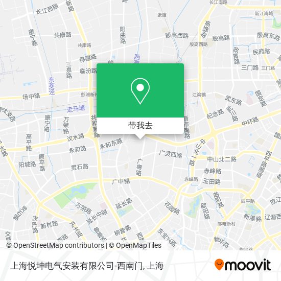 上海悦坤电气安装有限公司-西南门地图