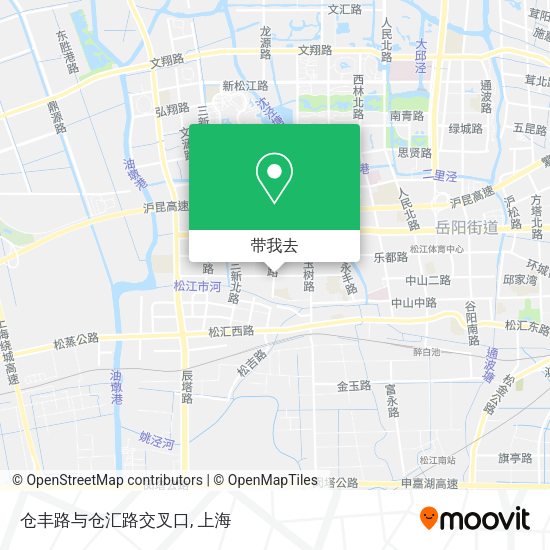 仓丰路与仓汇路交叉口地图