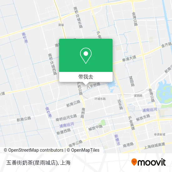 五番街奶茶(星雨城店)地图