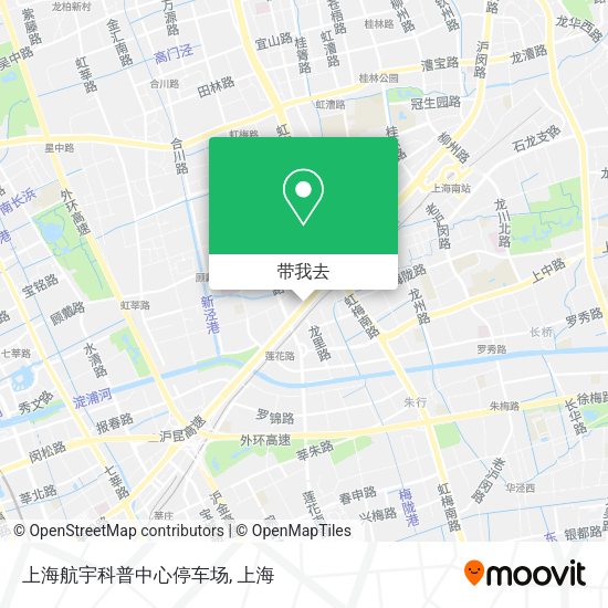 上海航宇科普中心停车场地图
