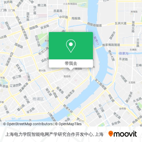 上海电力学院智能电网产学研究合作开发中心地图