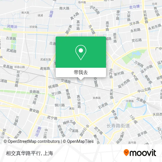 相交真华路平行地图