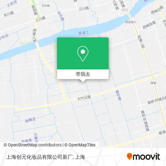 上海创元化妆品有限公司新厂地图