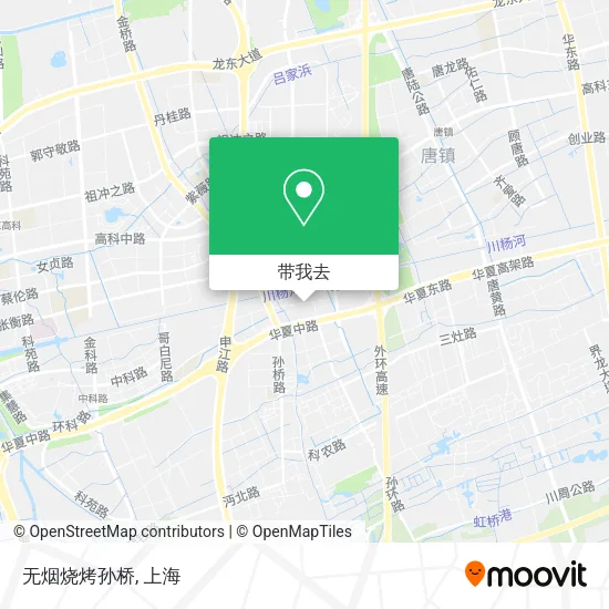 无烟烧烤孙桥地图