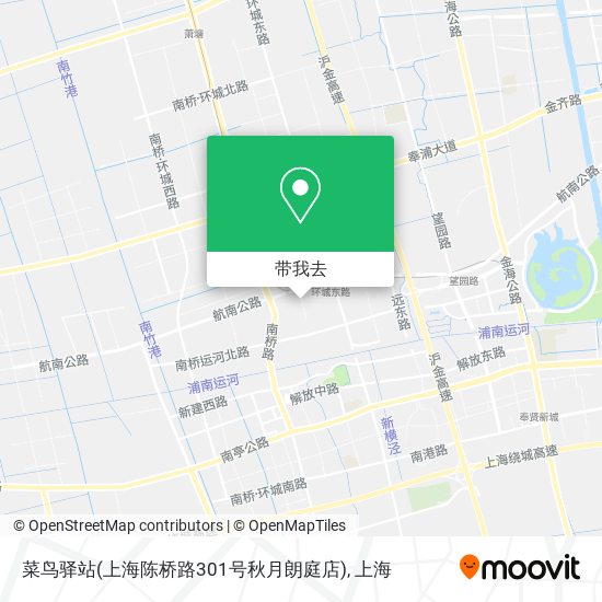 菜鸟驿站(上海陈桥路301号秋月朗庭店)地图