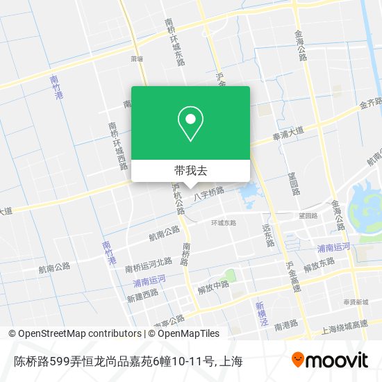 陈桥路599弄恒龙尚品嘉苑6幢10-11号地图