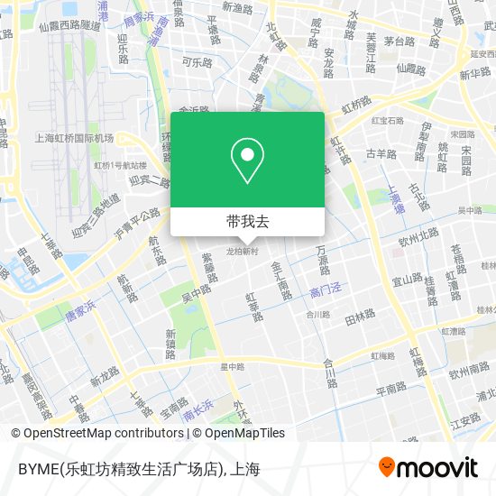 BYME(乐虹坊精致生活广场店)地图