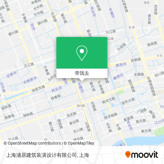 上海涌居建筑装潢设计有限公司地图