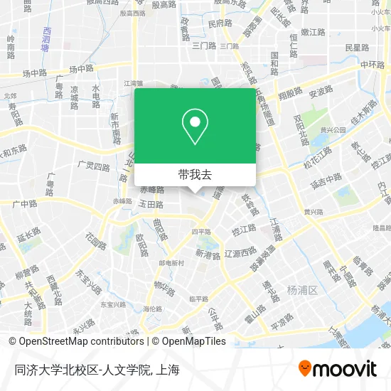 同济大学北校区-人文学院地图