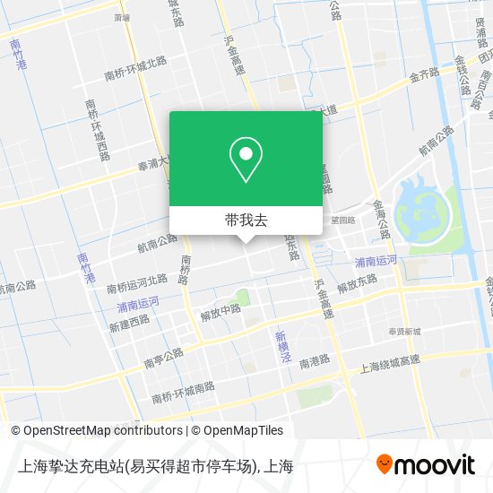 上海挚达充电站(易买得超市停车场)地图
