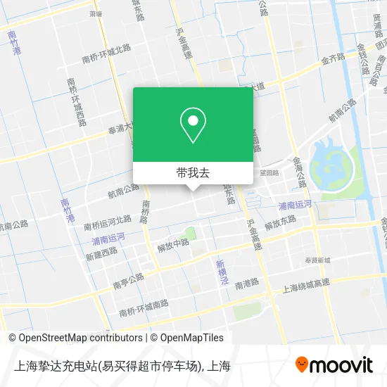 上海挚达充电站(易买得超市停车场)地图