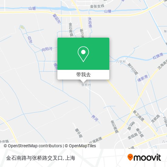 金石南路与张桥路交叉口地图