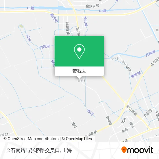 金石南路与张桥路交叉口地图