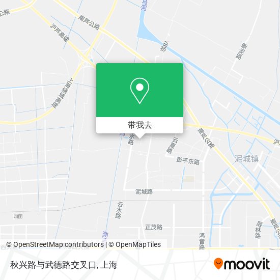 秋兴路与武德路交叉口地图