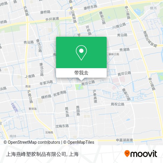 上海燕峰塑胶制品有限公司地图