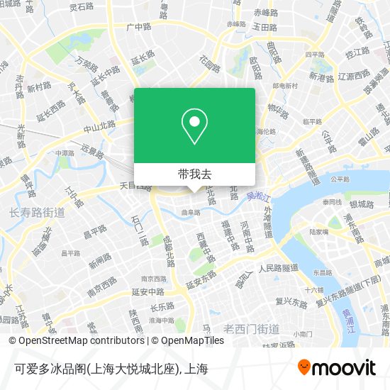 可爱多冰品阁(上海大悦城北座)地图