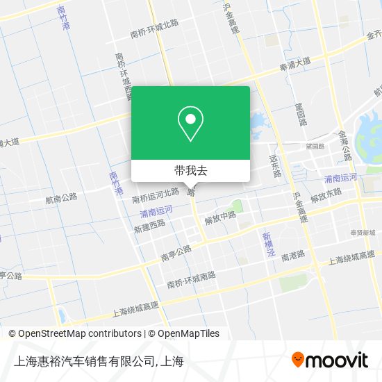 上海惠裕汽车销售有限公司地图