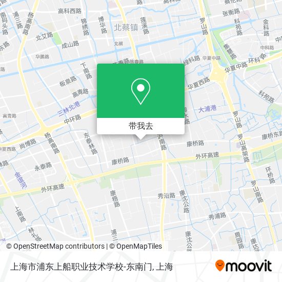 上海市浦东上船职业技术学校-东南门地图