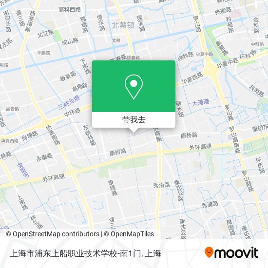 上海市浦东上船职业技术学校-南1门地图