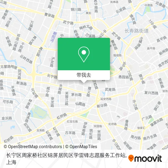 长宁区周家桥社区锦屏居民区学雷锋志愿服务工作站地图