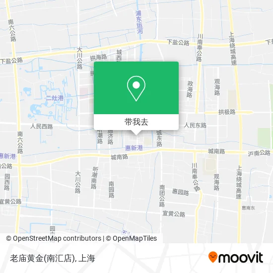 老庙黄金(南汇店)地图