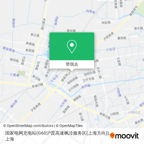 国家电网充电站(G60沪昆高速枫泾服务区(上海方向))地图