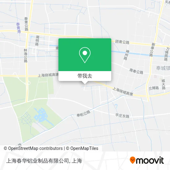 上海春华铝业制品有限公司地图