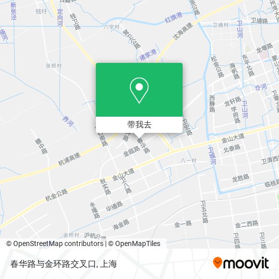 春华路与金环路交叉口地图