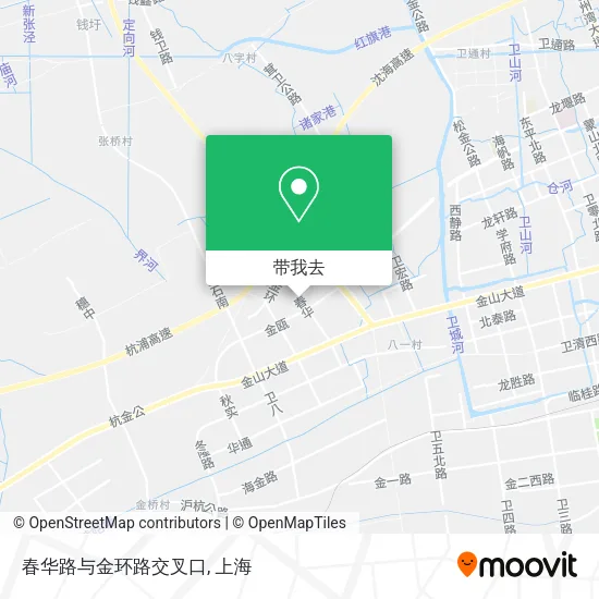 春华路与金环路交叉口地图