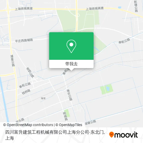 四川富升建筑工程机械有限公司上海分公司-东北门地图