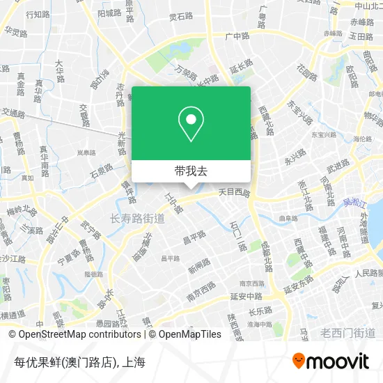 每优果鲜(澳门路店)地图