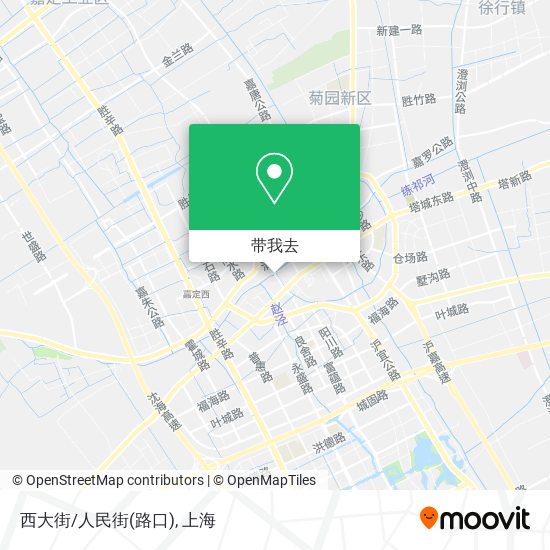 西大街/人民街(路口)地图