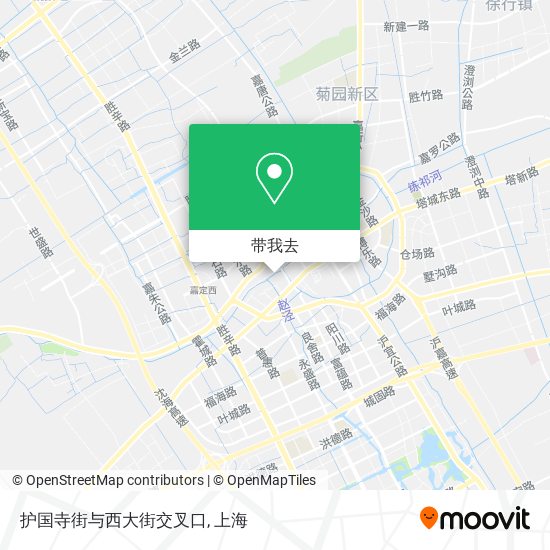 护国寺街与西大街交叉口地图