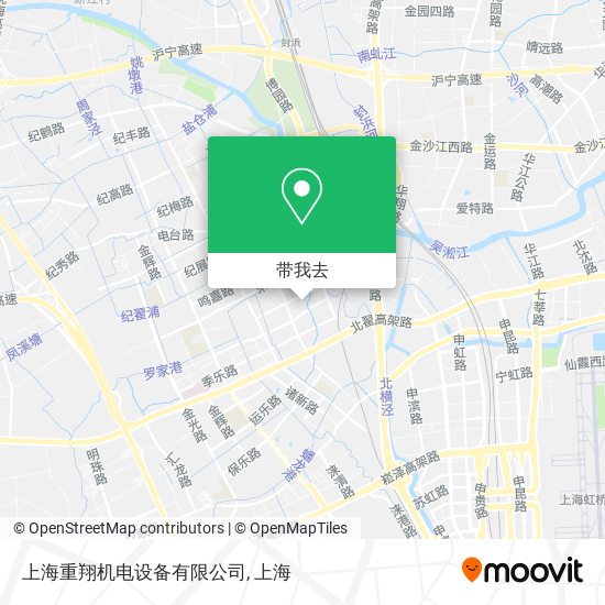 上海重翔机电设备有限公司地图