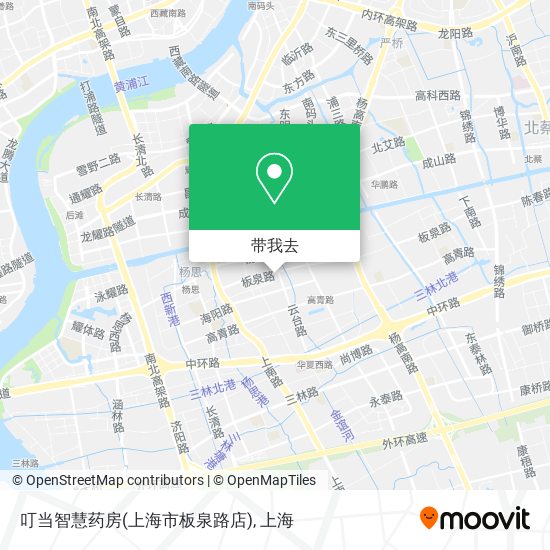 叮当智慧药房(上海市板泉路店)地图