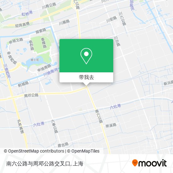 南六公路与周邓公路交叉口地图