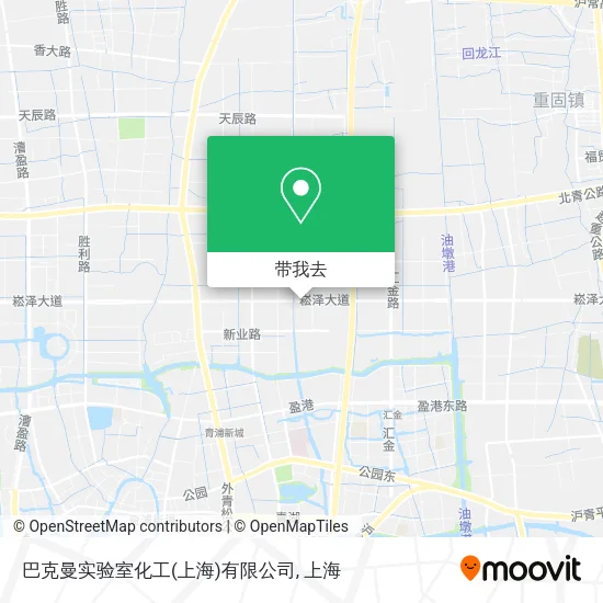 巴克曼实验室化工(上海)有限公司地图