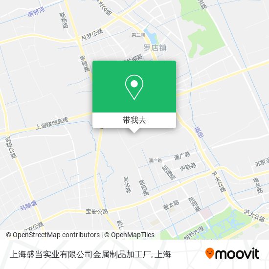 上海盛当实业有限公司金属制品加工厂地图