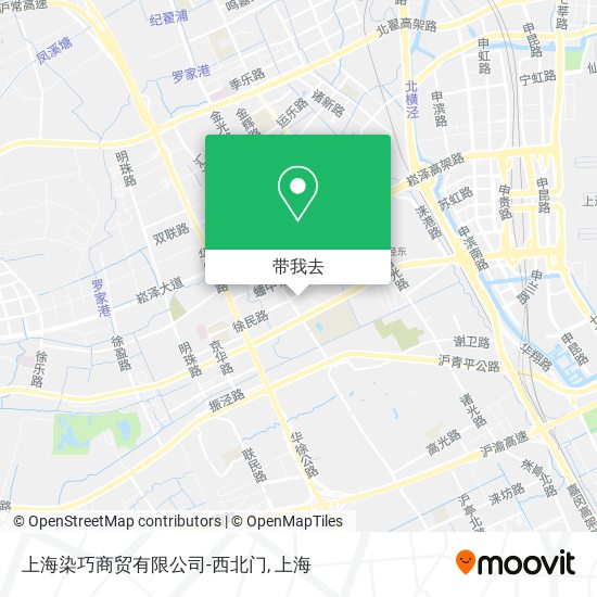 上海染巧商贸有限公司-西北门地图