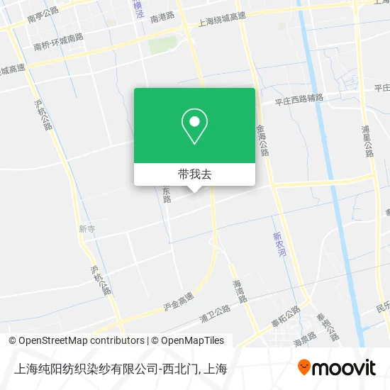 上海纯阳纺织染纱有限公司-西北门地图