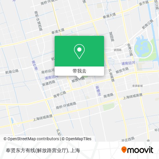 奉贤东方有线(解放路营业厅)地图