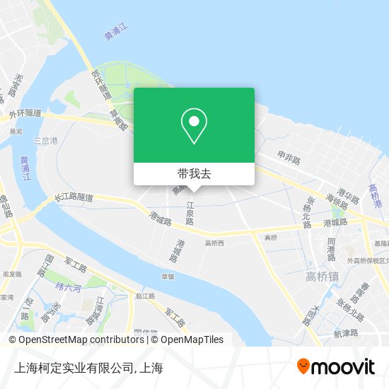 上海柯定实业有限公司地图